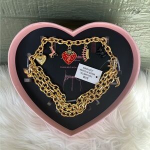 Juicy couture charm chain belt